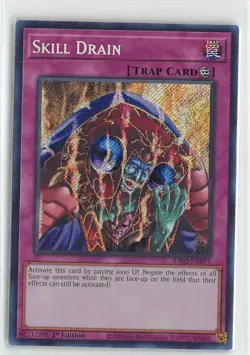 YuGiOh Rarity Collection II Skill Drain Secret Rare #RA02-EN077 - Image 1