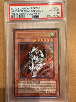 Yugioh Alector, Sovereign of Birds YR05-EN001 Promo PSA 10 - Image 1