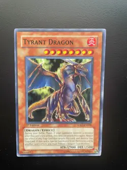 Yugioh Tyrant Dragon SDRL-EN009 Common 1st Edition LP/MP - Image 1