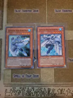 YUGIOH ELEMENTAL HERO BUBBLEMAN DP1 + ELEMENTAL HERO NEOS BUBBLEMAN SOI 1ST MP - Image 1