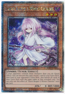 Yugioh Ghost Reaper & Winter Cherries RA03-EN014 Alt Art Quarter Century 1st NM - Image 1