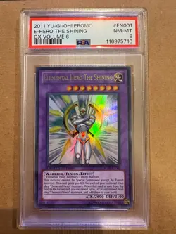 Yugioh Elemental Hero the Shining YG06-EN001 PSA 8 - Image 1