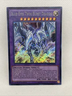 YUGIOH! Blue-Eyes Twin Burst Dragon SHVI-EN099 Secret Rare Unlimited NM - Image 1