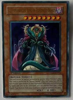 YuGiOh! VENNOMINON THE KING OF POISONOUS SNAKES 1996 1st Edition TAEV-EN014 - Image 1