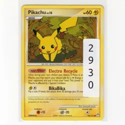 Pokemon TCG Pikachu 94/123 DPP Mysterious Treasures Regular Card EN-LP 2007 - Image 3