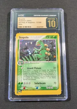 Pokemon Card Holo Sceptile 11/109 CGC 10 PRISTINE EX Ruby & Sapphire - Image 1