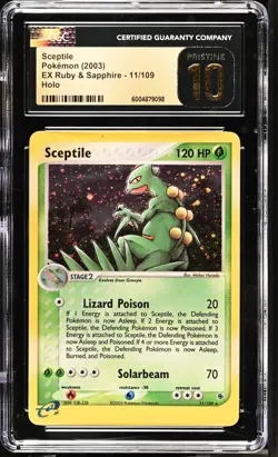 Pokemon Card Holo Sceptile 11/109 CGC 10 PRISTINE EX Ruby & Sapphire - Image 3