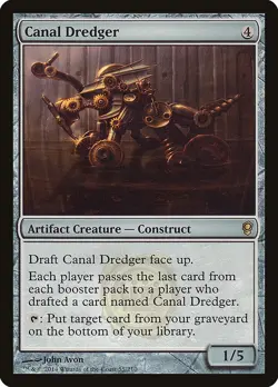 Canal Dredger Conspiracy PLD Artifact Rare MAGIC THE GATHERING CARD ABUGames - Image 1