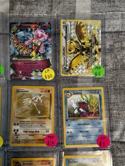 Vintage/Mid Era Pokemon 21 Card Lot NM-DMG: 1st Ed, E Reader, Mega, Jap & Eng - Image 4