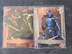 BLADE 2-CARD LOT 2023 SkyBox Marvel Metal Universe Avengers COPPER/Base NM-MT - Image 1