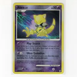 Pokemon TCG Abra 69/123 DPP Mysterious Treasures Reverse Holo Card EN-HP 2007 - Image 1