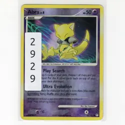 Pokemon TCG Abra 69/123 DPP Mysterious Treasures Reverse Holo Card EN-HP 2007 - Image 3
