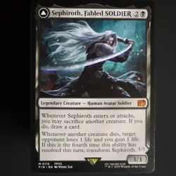 Sephiroth, Fabled Soldier / One-Winged Angel M 0115 FFVII Final Fantasy MTG EN - Image 1