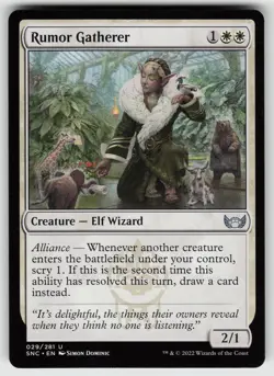 Rumor Gatherer U Streets of New Capenna 29 MTG - Image 1