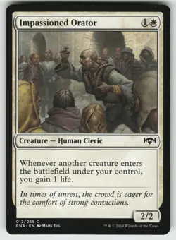 Impassioned Orator C Ravnica Allegiance 12 MTG - Image 1