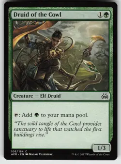 Druid of the Cowl C Aether Revolt 106 MTG - Image 1
