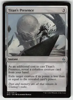 Titan's Presence U Battle for Zendikar 14 MTG - Image 1