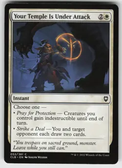 Your Temple Is Under Attack C Commander Legends: Battle for Baldur's Gate 52 MTG - Image 1