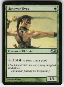 Llanowar Elves C Magic 2012 (M12) 182 MTG - Image 1