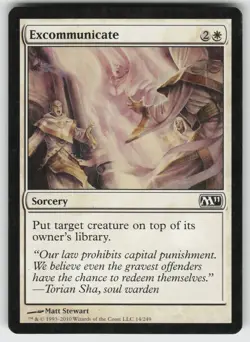 Excommunicate C Magic 2011 (M11) 14 MTG - Image 1