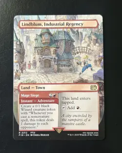 MTG Final Fantasy Lindblum, Industrial Regency Borderless Non-Foil Magic NM - Image 1