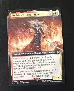 MTG Final Fantasy Sephiroth Fallen Hero Borderless Non-Foil Commander Magic NM - Image 1