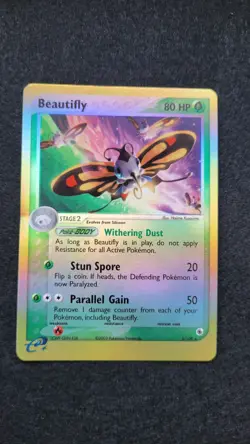 Beautifly 2/109 Ruby and Sapphire Reverse Holo Pokemon Card - Image 1