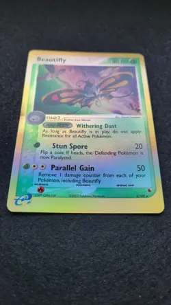 Beautifly 2/109 Ruby and Sapphire Reverse Holo Pokemon Card - Image 2