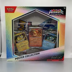Pokemon TCG: Prismatic Evolutions Poster Collection Box Scarlet & Violet SEALED - Image 1