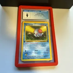 CGC 9 MINT Tentacool 1st Edition Fossil 56/62 Pokemon 1999 Non-Holo - Image 1