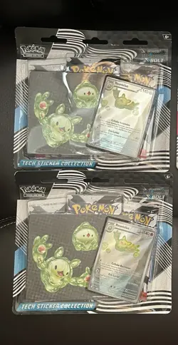 Pokemon Black Bolt SV10.5 3-Pack Tech Sticker Collection- 2 Pack Lot - Image 1