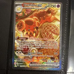 Pokemon Dachsbun ex - 169 NM 1st Edition Normal SV07: Stellar Crown - Image 1