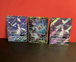 Mewtwo GX 72/73 LP NM Mewtwo EX 103/108 LP/NM Pokemon Card Lot of 3 Evolutions - Image 1
