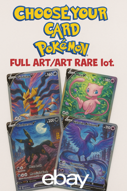 Pokemon art rare cards - choose your cards - Image 1