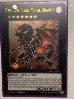 YUGIOH RED-EYES FLARE METAL DRAGON ULTIMATE RARE 1ST VERY GOOD CORE-EN054 - Image 1
