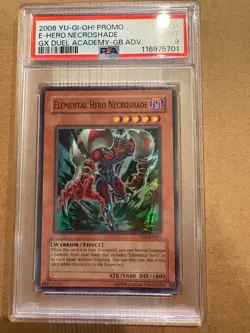 Yugioh Elemental Hero Necroshade GX1-EN001 Promo PSA 9 - Image 1
