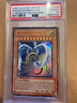 Yugioh Winged Kuriboh Lv.10 CRV-EN005 1/e Ultra Rare PSA 10 - Image 1