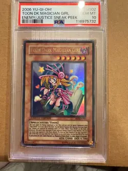 Yugioh Toon Dark Magician Girl SP2-EN002 Sneak Peek Promo PSA 10 - Image 1