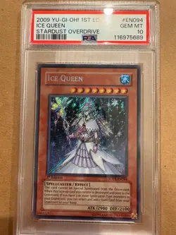 Yugioh Ice Queen SOVR-EN094 1/e Secret Rare PSA 10 - Image 1