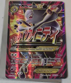 Pokemon Mewtwo EX TCG Full Art Ultra Rare Holo Card 160/162 XY - Image 1