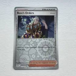 BOSS'S ORDERS 172/193 Reverse Holo Rare Paldea Evolved Pokemon TCG Card NM/MINT - Image 1