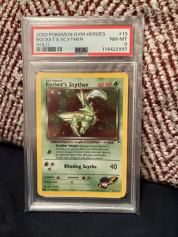 Rockets Scyther 1st Edition Holo Gym Heroes Card 13/132 Mint Condition - Image 1
