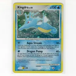 Pokemon TCG Kingdra 7/146 DPP Legends Awakened Holo Rare Card EN-DMG 2008 - Image 1