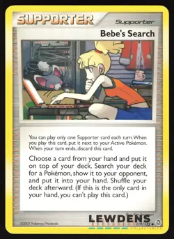 Bebe's Search - 119/132 - Uncommon - Secret Wonders - Pokemon Card - Image 1