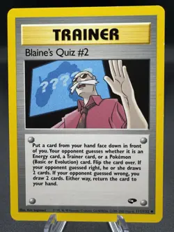 Pokemon Card Blaine's Quiz #2 Gym Challenge 111/132 Uncommon NM - Image 1