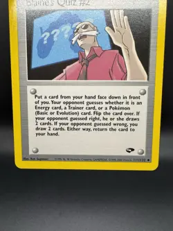 Pokemon Card Blaine's Quiz #2 Gym Challenge 111/132 Uncommon NM - Image 4