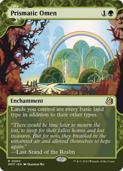 Prismatic Omen Wilds of Eldraine: Enchanting Tales HEAVILY PLD CARD ABUGames - Image 1