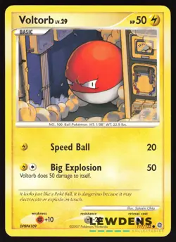 Voltorb - 117/132 - Common - Secret Wonders - Pokemon Card - 1 - Image 1