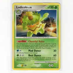 Pokemon TCG Ludicolo 34/127 Platinum Base Set Regular Rare Card EN-HP 2009 - Image 1