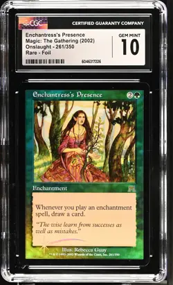 ENCHANTRESS'S PRESENCE Onslaught Foil Rare CGC 10 MTG [Nostalgium] - Image 1